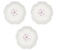 HDBCYUAZ Ciotole per salsa in ceramica Piatto per condimenti Mini piatto per condimenti per sushi dessert antipasto Piatti da portata in porcellana Piccolo piattino Set di 3 piatti per salsa