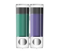HDBCYUAZ Dispenser Sapone A Parete Hand Sanitizer dell'erogatore del Sapone Libero di punzonatura Testa Singola/Doppia Testa Soap Dispenser Better Living Products Distributore di liquidi(Wit,M)