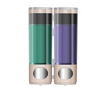 HDBCYUAZ Dispenser Sapone A Parete Hand Sanitizer dell'erogatore del Sapone Libero di punzonatura Testa Singola/Doppia Testa Soap Dispenser Better Living Products Distributore di liquidi(Gold,M)