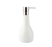 HDBCYUAZ Dispenser Sapone Creativo Emulsione Ceramica Bottiglia Manuale Lucida Ceramica Sapone dell'erogatore Semplice Moda Accessori for Il Bagno Distributore di liquidi(Wit)