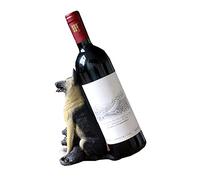 HDBCYUAZ Portabottiglie di vino Creative Animal Small Wine Rack Sleek e Chic Looking Desktop Home Arredamento for la resina Ornamenti Vino Amanti Dono Bottiglia Vino
