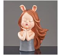 HDBCYUAZ Portabottiglie di vino Dolce Girl Wine Rack Ornaments Regalo creativo Desktop Wine Stands e regali decorativi Multicolor Home Soggiorno Decorazioni Bottiglia Vino(A)
