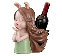 HDBCYUAZ Portabottiglie di vino Dolce Girl Wine Rack Ornaments Regalo creativo Desktop Wine Stands e regali decorativi Multicolor Home Soggiorno Decorazioni Bottiglia Vino(C)