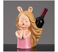 HDBCYUAZ Portabottiglie di vino Dolce Girl Wine Rack Ornaments Regalo creativo Desktop Wine Stands e regali decorativi Multicolor Home Soggiorno Decorazioni Bottiglia Vino(B)