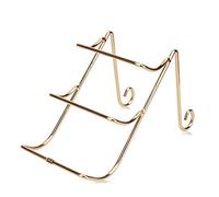 HDBCYUAZ Portabottiglie di vino Piccolo tavolino for vino controsoffitto dorato tre strati metallo vino rack semplice vino espositore stand home salotto decorazione ripiano Bottiglia Vino