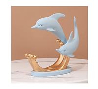 HDBCYUAZ Portabottiglie di vino Portabico di vino Europeo Creativo Dolphin Wine Rack Decoration Modern e Semplice Casalinga Nuovo regalo domestico (resina) Bottiglia Vino(B)