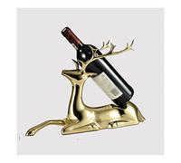 HDBCYUAZ Portabottiglie di vino Portabottiglia for vino, pura rame di rame single single rack creativo scultura animale, portavoce del vino for casa e ufficio Bottiglia Vino(C)