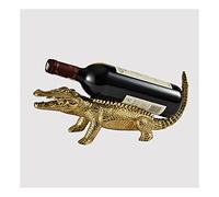 HDBCYUAZ Portabottiglie di vino Portabottiglia for vino, pura rame di rame single single rack creativo scultura animale, portavoce del vino for casa e ufficio Bottiglia Vino(A)