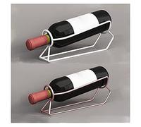 HDBCYUAZ Portabottiglie di vino Scaffale for vino, Scaffale for vino for armadietto Può contenere 1 bottiglia, 1 bottiglia in acciaio inox in acciaio inox metal deposito vino rosso Bottiglia Vino(D)