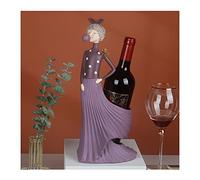 HDBCYUAZ Portabottiglie di vino Singolo Bottiglia BOTTIGLIA Cremagliera, Femminile Creative Sculpture Rack Resin Artigiano Artigianato controsoffitto, for bar e cantina Bottiglia Vino(B)