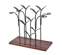 HDBCYUAZ Portabottiglie di vino Wine Holder Stand for Bottles Rack Holders Table Iron Racks Storage Support Shelves Lying Home Decor Decorative Bottiglia Vino