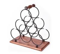 HDBCYUAZ Portabottiglie di vino Wine Holder Stand for Bottles Rack Holders Table Iron Racks Storage Support Shelves Lying Down Glass Home Decor Decorative Bottiglia Vino(A)