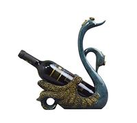HDBCYUAZ Portabottiglie di vino Wine Rack Bottle Holder Fashion Modern Statues Decor Home Furnishing Living Room Decoration Resin Crafts Bottiglia Vino(Blue)