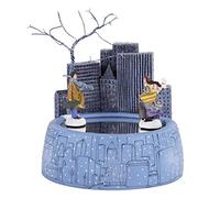 HDBCYUAZ Resina Music Box Moderno con Un Edificio, Coppia Creative del Vento Fino, Unique Home Decor Ornamenti, Deep Blue, Regalo di Compleanno(Meet)