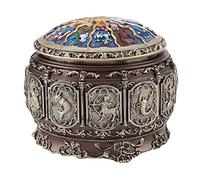 HDBCYUAZ Scatola Musicale 12 Constellations Music Box Rotating Dea Bambino Scatola di Musica con Twinkling LED Christmas Regalo Natale Castello nel Cielo(Pisces)