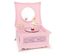 HDBCYUAZ Scatola Musicale Classic Spin Dancer Ballerina Piano Music Box Orologeria Plastica Gioielli Ragazza a manovella Musica Regalo di Natale(A)