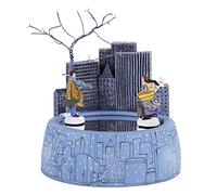 HDBCYUAZ Scatola Musicale Moderna Scatola di Musica in Resina con Edificio, Coppia Creativa Musicale Liquido, Unico Ornamenti Arredamento for la casa, Blu Profondo, Regalo Compleanno(Meet)