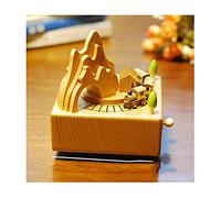 HDBCYUAZ Scatola Musicale Music Box Carosello Boutique for Bambini in Legno Uomini e Donne Birthday Creative Christmas Valentine's Day Regalo(B)