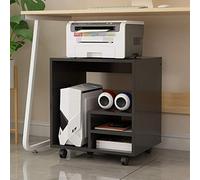 HDBCYUAZ Stampante multifunzione laser Ufficio Copiatrice Scanner basamento della mensola Rack multifunzionale bagagli Rack Under The Table CPU gabbia di laminazione con Locking Caster Wheels(B)