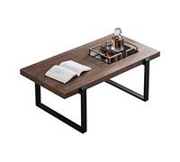 HDBCYUAZ Tavolino Laterale Tavolo da cocktail rettangolo tavolino da tavolino in stile industriale rustico, tavolo finale moderno con telaio in metallo for soggiorno, 47 pollici Tavolino Letto