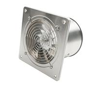 HDBCYUAZ Ventola di scarico da 15,2 cm, ad alta velocità, per WC, cucina, bagno, da appendere alla parete, alla finestra, in acciaio inox, ventola di ventilazione da 45 W