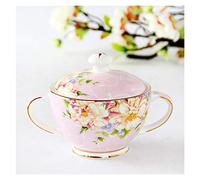 HDBCYUAZ Zuccheriera Zucchero con coperchio antipolvere retrò zucchero ciotola cubo zucchero bianco zucchero tè può buon compagno for il caffè del tè del pomeriggio zucchero ciotola(B)