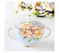 HDBCYUAZ Zuccheriera Zucchero con coperchio antipolvere retrò zucchero ciotola cubo zucchero bianco zucchero tè può buon compagno for il caffè del tè del pomeriggio zucchero ciotola(A)