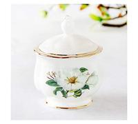HDBCYUAZ Zuccheriera Zucchero con coperchio antipolvere retrò zucchero ciotola cubo zucchero bianco zucchero tè può buon compagno for il caffè del tè del pomeriggio zucchero ciotola(D)