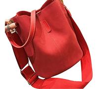 HDBD Borsa a Secchiello Borsa a Tracolla per Donna Borsa a Tracolla Vintage in Pelle PU con Tracolla Regolabile Borse a Tracolla retrò