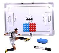 HDBHSBE Soccer Coaching Board 17.7x12 Magnetic Football Whiteboard sospeso Dry Canchase Soccer Boarding Tactics per l'insegnamento, l'allenamento e i Piani di Gioco Plancer