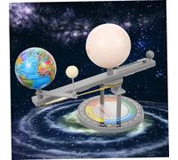 HDBHSBE Sun Earth Moon Orbital Model 8x4x7 Geografia educativa Sistema Solare Modello Sistema Solare di plastica Luminosa Giocattoli per esperimenti scientifici, Regali per Bambini