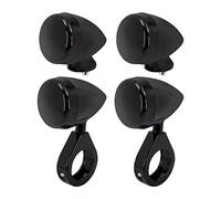 HDBUBALUS 4Pcs Anteriore Posteriore Moto Led Indicatori di Direzione Luce 41Mm Fit Indicatore Morsetto Forcella Blinker Fit per Harley Sportster Dyna Bobber Yamaha Suzuki Kawasaki All Black