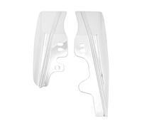 HDBUBALUS Deflettore d'aria a telaio medio in ABS per moto, deflettore d'aria con ali laterali, deflettore d'aria scudo termico deflettore d'aria trim adatto per Harley Touring 2001-2008 cromato