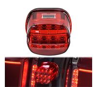 HDBUBALUS Fanale Posteriore A Led per Moto Adatto per Harley Dyna Fat Boy Flstf Night Train Fxstb Softail Sportster Road King Electra Glide Red