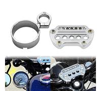 HDBUBALUS Indicatore di Montaggio Laterale del Tachimetro Morsetto del Manubrio Cromato Adatto per Harley Sportster Xl883 1200 1993-2020