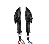 HDBUBALUS Indicatori di Direzione A Led Indicatore di Direzione Lampeggiante A Led Adatto per Harley Crusier Bobber Black