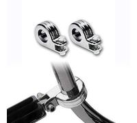 HDBUBALUS Kit di Montaggio Morsetti per Pedane Highway per Barra Paramotore Da 1-1/4 "1,25" Compatibile con Harley Harley Electra Road King Street Glide Chrome