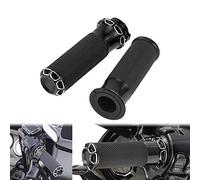 HDBUBALUS Manubrio Moto 1 "Manopole Nere Adatte per Harley Sportster Touring Road King Street Glide Dyna Softail Custom