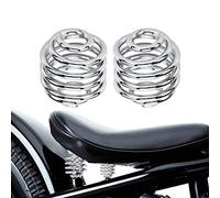 HDBUBALUS Molle per Sella Monoposto Moto Montaggio Staffa A Molla Da 2 Pollici Kit di Montaggio Hardware Adatto per Harley Sportster Softail Xl 883 1200 Dyna Fatboy Bobber Chrome 1 Paio