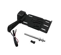 HDBUBALUS Staffa di Montaggio Laterale per Targa Regolabile Nera con Luce Led Adatta per Harley Sportster 883 1200 48 Xl 04-Up