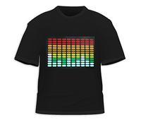 HDE® Equalizer Sound Activated LED T-Shirt