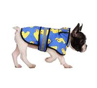 HDE Poncho impermeabile con cappuccio per cani e cuccioli di taglia piccola e XL (anatre di gomma, S)