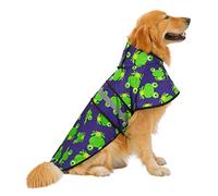 HDE Poncho impermeabile per cani con cappuccio per cani di taglia piccola e XL e cuccioli rane - XL