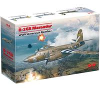 ICM Kit in plastica B-26B Marauder Bombardiere americano WWII 100% nuovi stampi 1:48