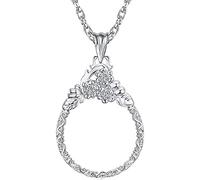 HdGLfdKfb Collana con Ciondolo Lente d'Ingrandimento Lente d'Ingrandimento da Appendere per giornali per Inviare Regali agli Anziani