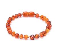 HDGSAFD 1 bracciale in ambra, bracciale per gioielli, ambra, irregolare, cavigliera satinata, braccialetto di perle, unisex, con pietre preziose