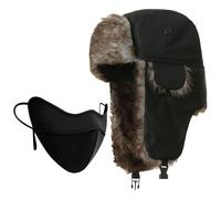HDGSAFD 1 Cappello di Protezione per Le Orecchie E 1 Maschera Antivento, Caldo Cappello Invernale, Cappello Impermeabile, Morbido Cappello in Peluche, Prodotti Invernali per Esterni