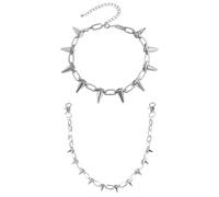 HDGSAFD 1 Catena per Pantaloni con Borchie, 1 Collana con Borchie, Abbellimento Stile Punk, Ornamento A Catena Personalizzato Unisex