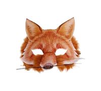 HDGSAFD 1 maschera per volpe, maschera per animali, maschera in pelliccia, maschera per costume per adulti, maschera realistica, accessorio per travestimento animale, accessorio di scena per feste,
