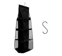 HDGSAFD 1 organizer per borse, 1 gancio, 8 scomparti, borsa portaoggetti da appendere, organizer pieghevole